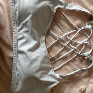 Lululemon Athletica White Free to Be sports Bra